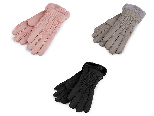 Rękawiczki damskie ocieplane z elementem dotykowym