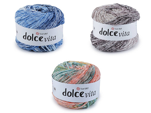 Chenille-Strickgarn Dolce Vita, 150 g
