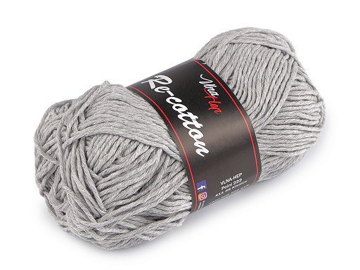 Bavlněná pletací příze Re-Cotton 50 g