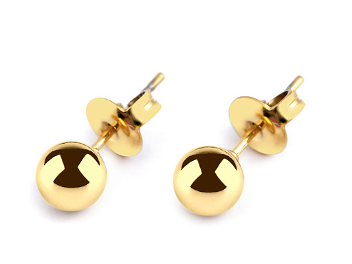 Stainless Steel Ball Stud Earrings