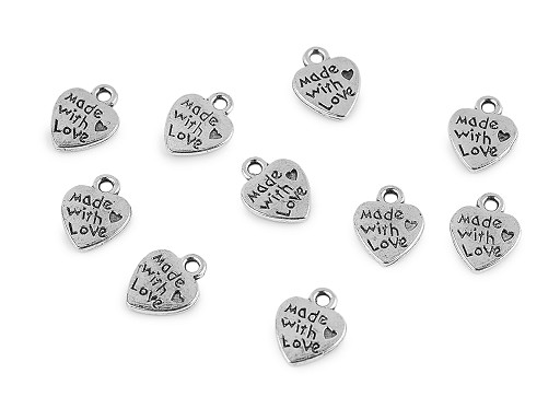 Anhänger Herz 10 x 12 mm