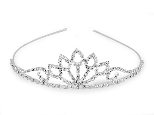 Diadema, con strass, tiara