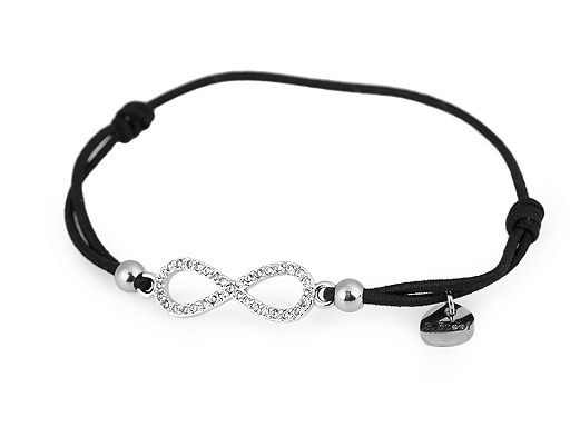 Stretch Bracelet with Stainless Steel Pendant - Infinity