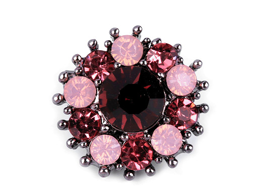 Rhinestone Flower Brooch, small Rhinestone Flower Brooch, small