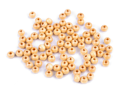 Perline in legno, Ø 5-6 mm
