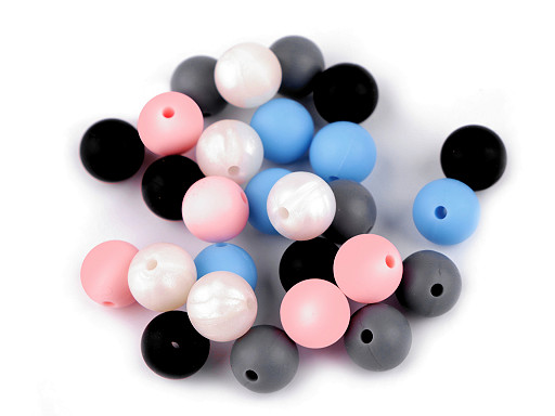 Silicone beads Ø12 mm