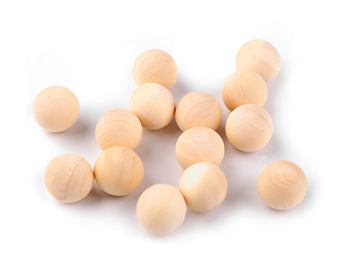 Wooden beads without holes Ø14 mm