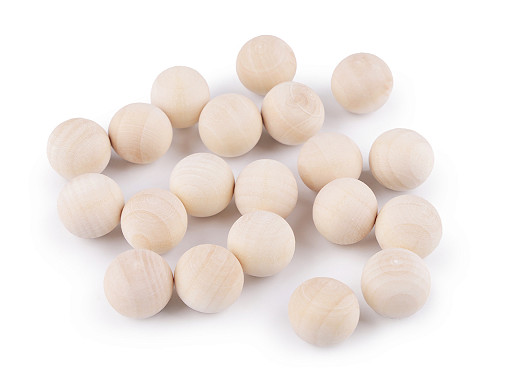 Wooden beads without holes Ø20 mm