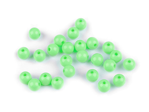 Plastic beads Color Ø8 mm