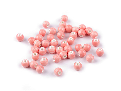 Porcelán gyöngyök Ø6 mm