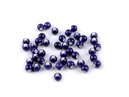 Perles en porcelaine, Ø 6 mm