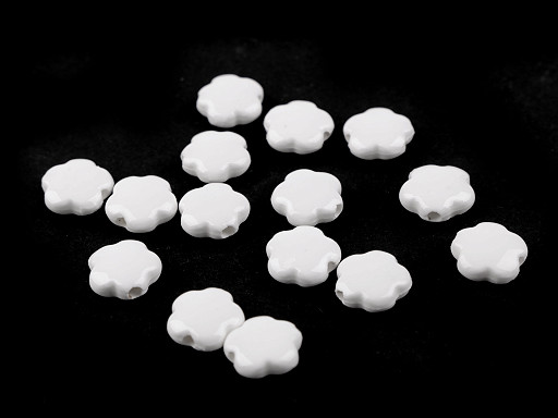 Koraliki porcelanowe kwiaty Ø15 mm
