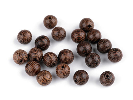 Perline in legno, dimensioni: Ø 8 mm