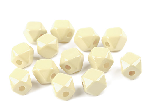 Plastic Beads Cube / Diamond 12x12 mm