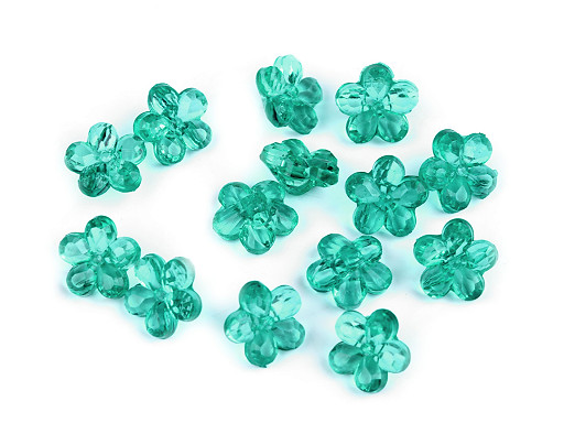 Plastové gombíky / korálky kvet Ø12 mm