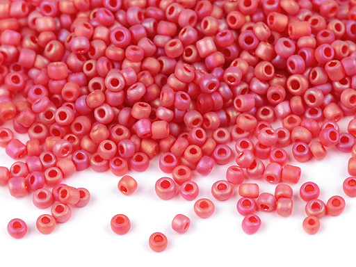 Seed beads 8/0 - 3 mm frosted AB