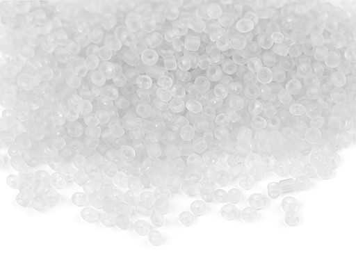 Rokail - koraliki szklane 12/0 - 2 mm transparent frosted