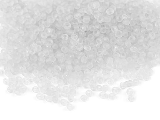 Seed beads 12/0 - 2 mm transparent frosted