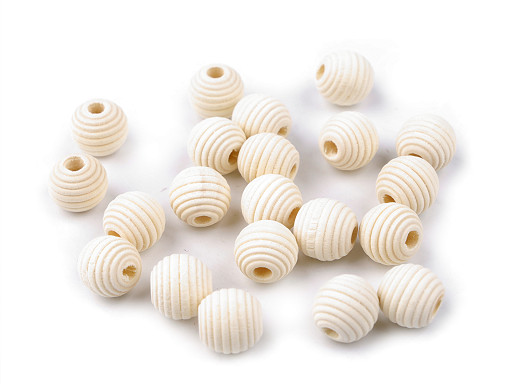 Beehive Beads Unfinished Wood Honeycomb Beads Ø14 mm