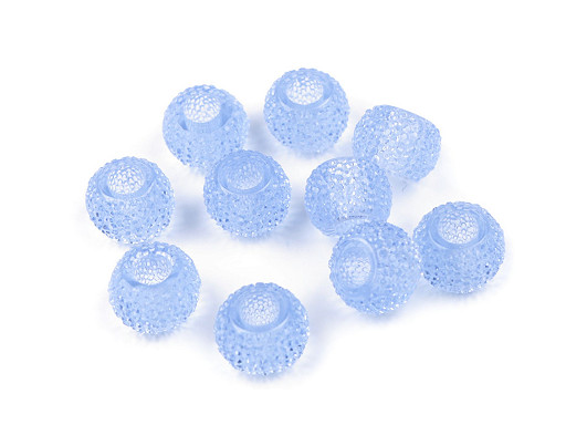Perline in plastica, dimensioni: 8 x 12 mm