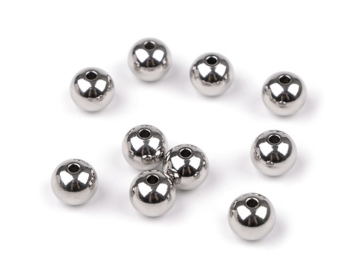 Perle in acciaio inossidabile, dimensioni: Ø 10 mm
