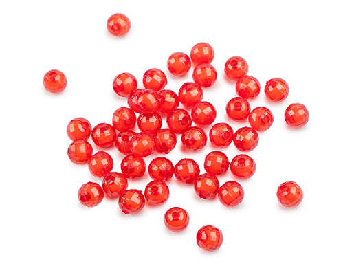 Plastové koráliky ploškované Ø8 mm