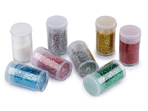 Súprava glitrov / trblietok v dózičkách 8 ks 4 g