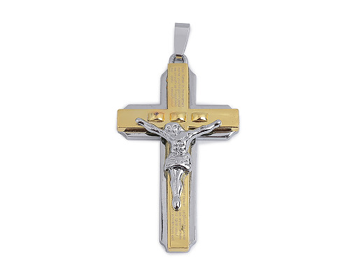 Schlüsselanhänger Kreuz aus Edelstahl