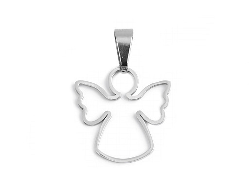 Stainless steel pendant, angel