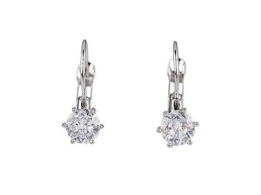 Kolczyki ze stali nierdzewnej z szlifowanym kamyczkiem