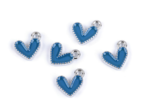 Mini Heart Pendant Charm/zipper puller 10x10 mm