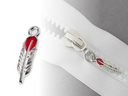 Pendant Charm/zipper puller  - Lips, Feather, Lollipop, Heart, Toadstool