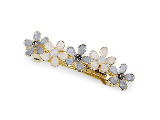 French Hair Clip Butterfly, Flower