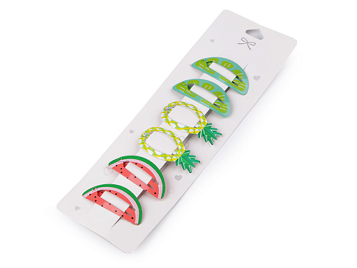 Fermagli per capelli / mollette, motivo: frutta
