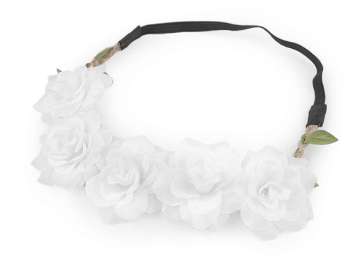 Elastisches Haarband mit Blumen