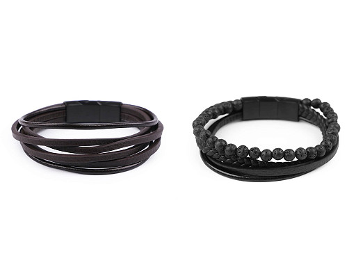 Bracciale in pelle, unisex