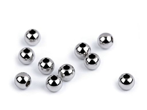 Perles en acier inoxydable, Ø3 mm