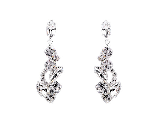 Boucles d’oreilles avec strass, bijouterie de Jablonec