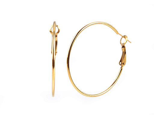 Náušnice z nerezové oceli kruhy