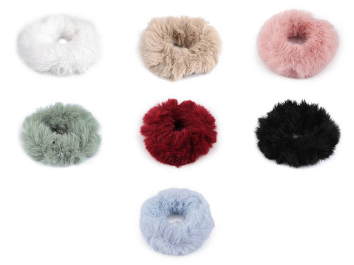 Fur Hair Elastic Tie / Hair Scrunchie