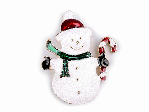 Brooch Snowman 