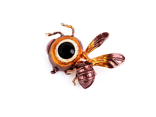 Broche avec strass - Abeille