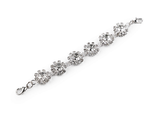 Applique/ornement de luxe en strass avec fermoir mousqueton Applique/ornement de luxe en strass avec fermoir mousqueton