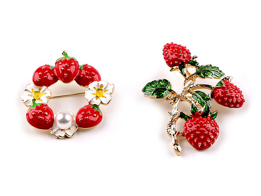 Broche - Fraise