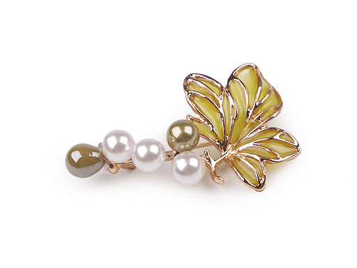 Broche avec perles