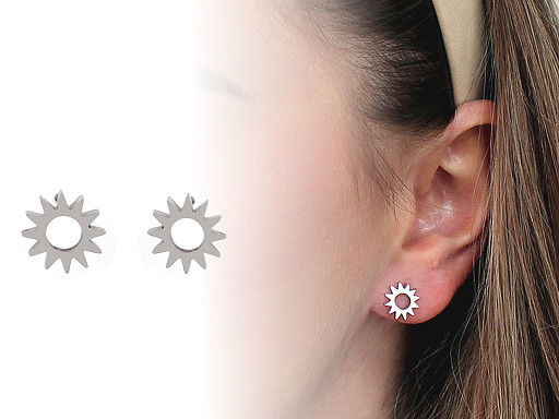Pendientes de acero inoxidable