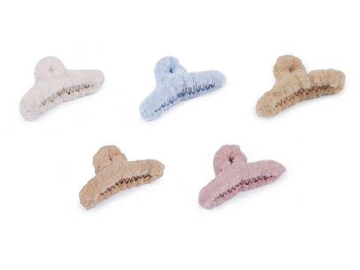 Klamra do włosów z futerkiem