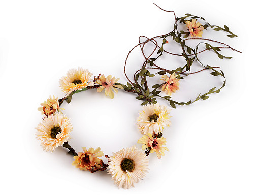 Couronne de fleurs pour coiffure