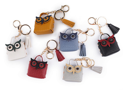 Backpack pendant / keychain - owl bag