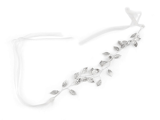 Ozdoba do vlasov s listami uväzovacia hand made